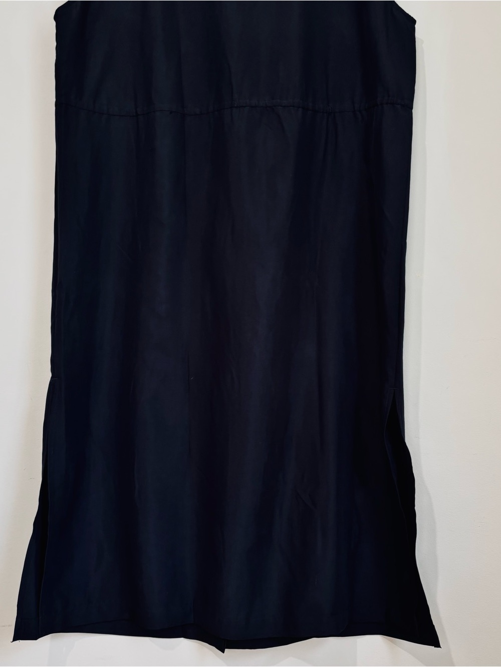 Old Navy Black Short Sleeve Waist Defined Utility Button Up Midi Shirt Dress L - Picture 10 of 16